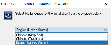 Run Curtain server setup program.