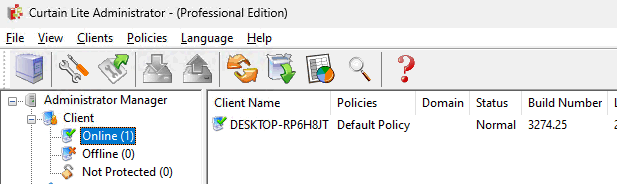 Steps to Uninstall Curtain Lite Client with password protection.