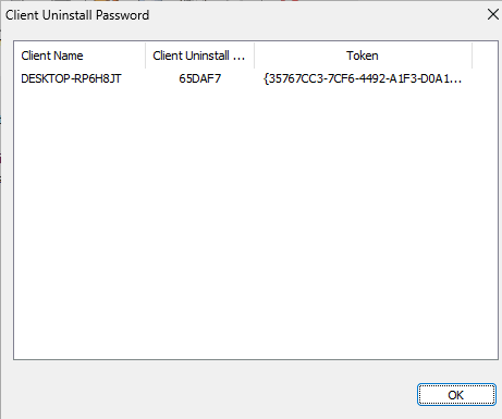 Then unique password will be generated for each client.